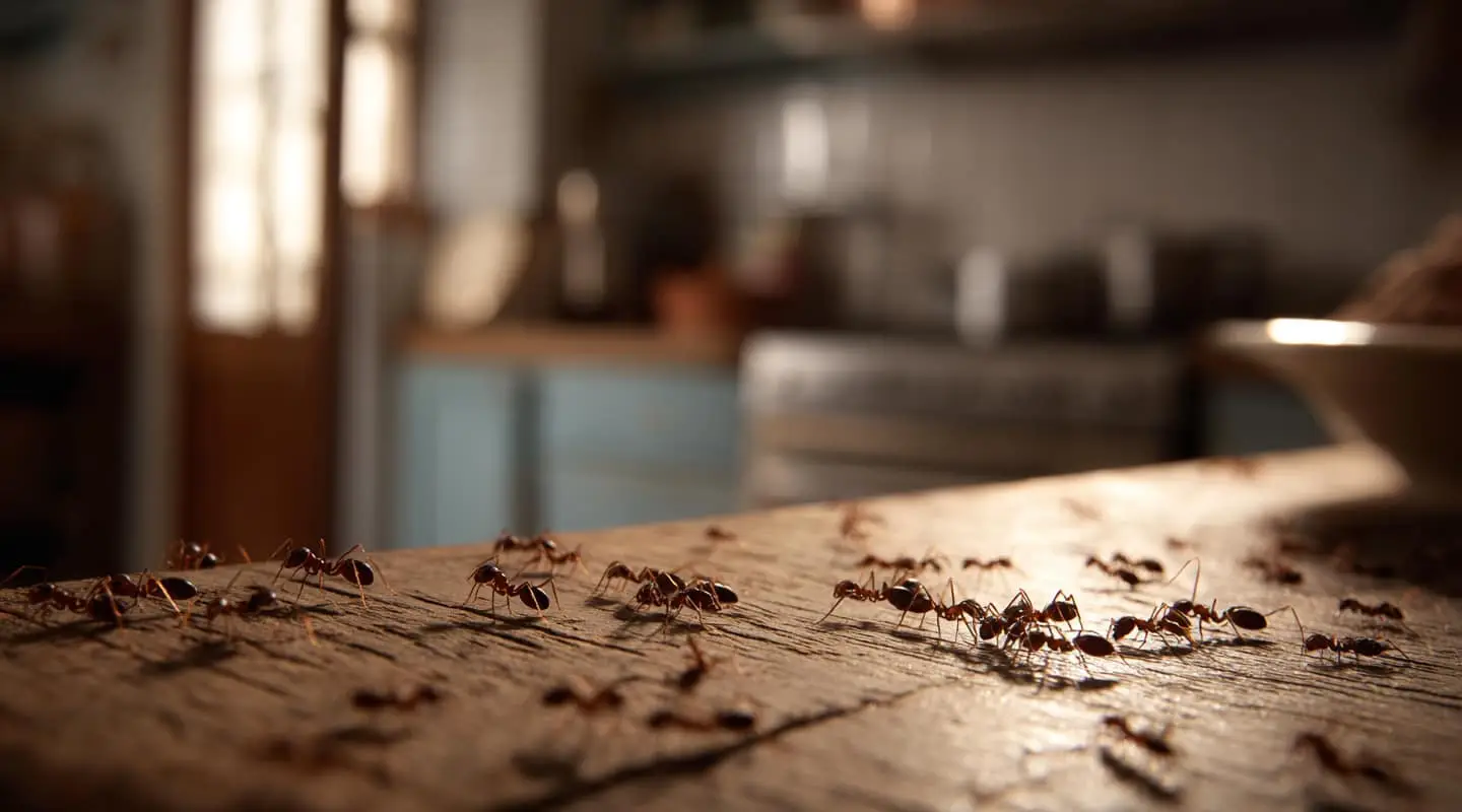 ants on table
