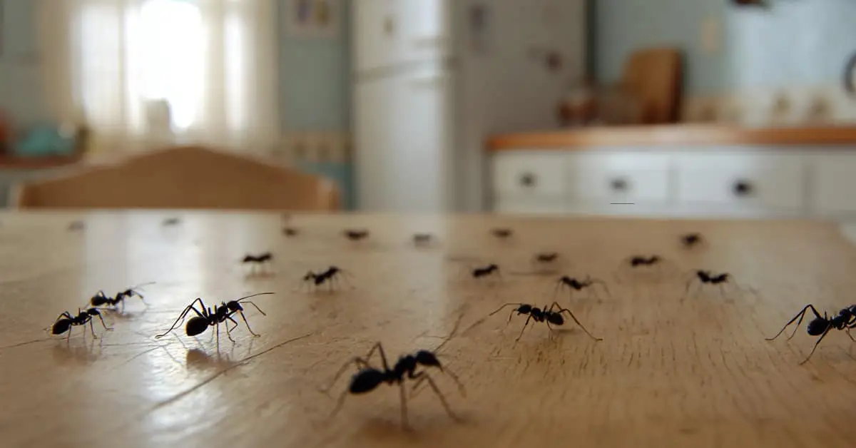 ants on kitchen counter for ant control