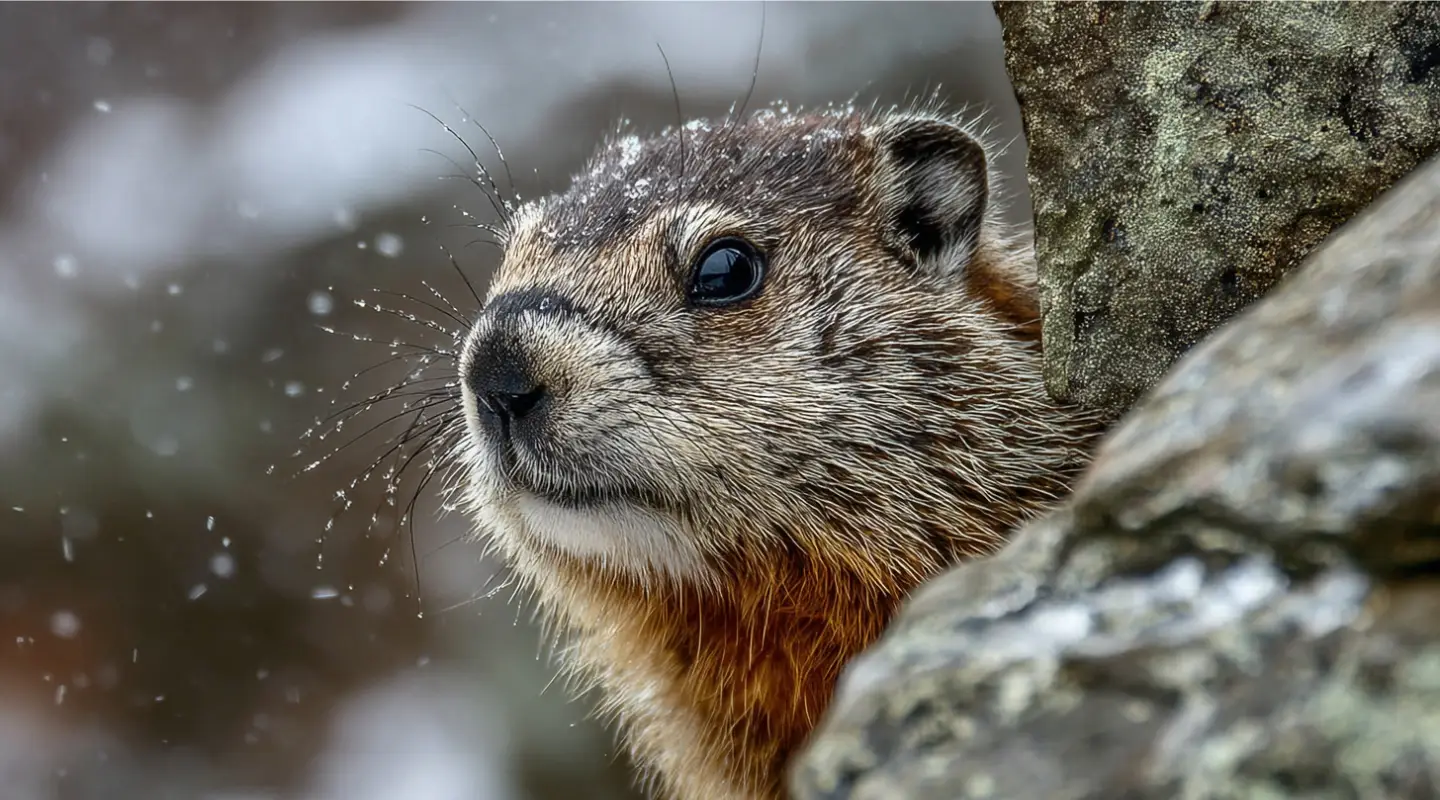 squirrel looking into horizon