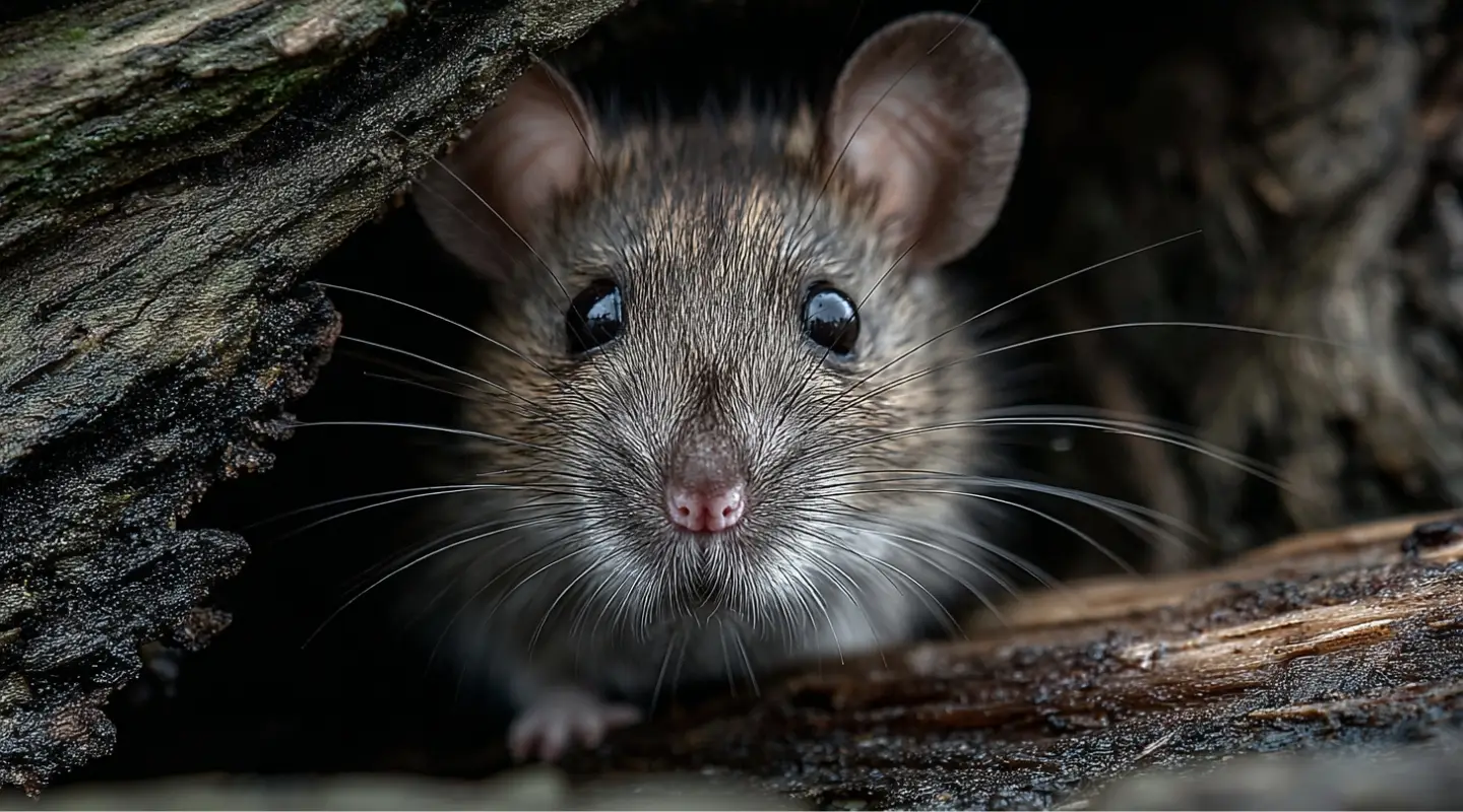 a rats face, concept of mice and rats