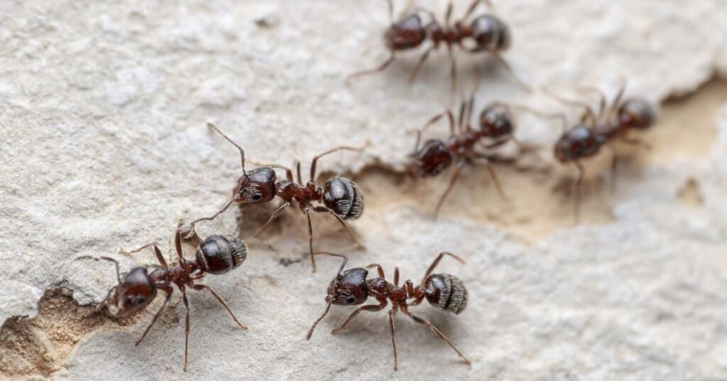 pavement ants on concrete