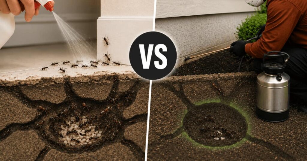 Why DIY Ant Treatments Fail Against Hidden Ant Colonies